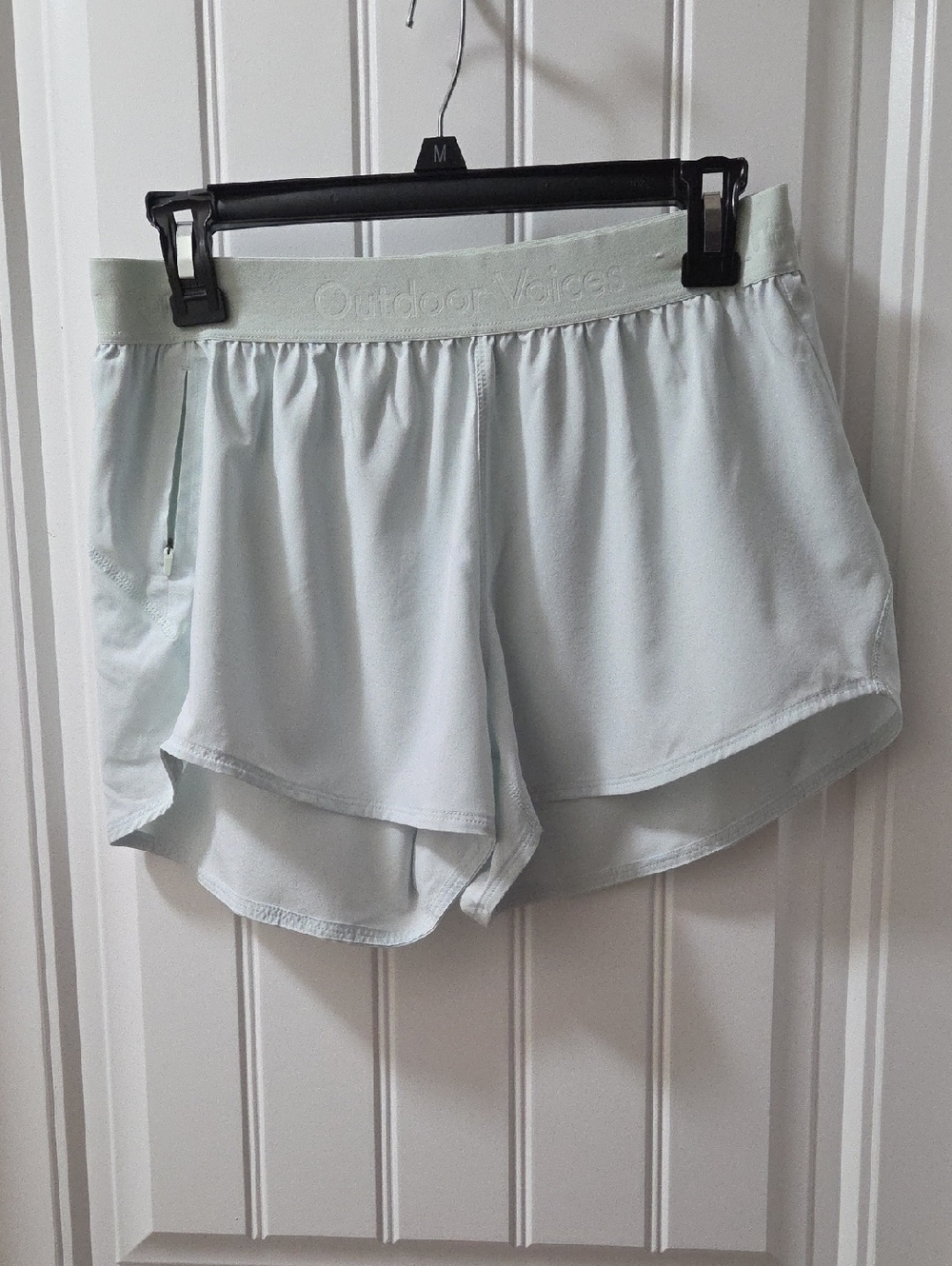 Outdoor Voices Mint Green Athletic Running Shorts